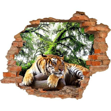3D fototapeta, Tiger, 125 x100cm - Obrázok č. 1