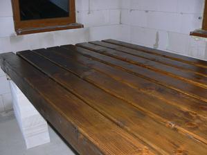 Natreté vonkajšie stĺpy.