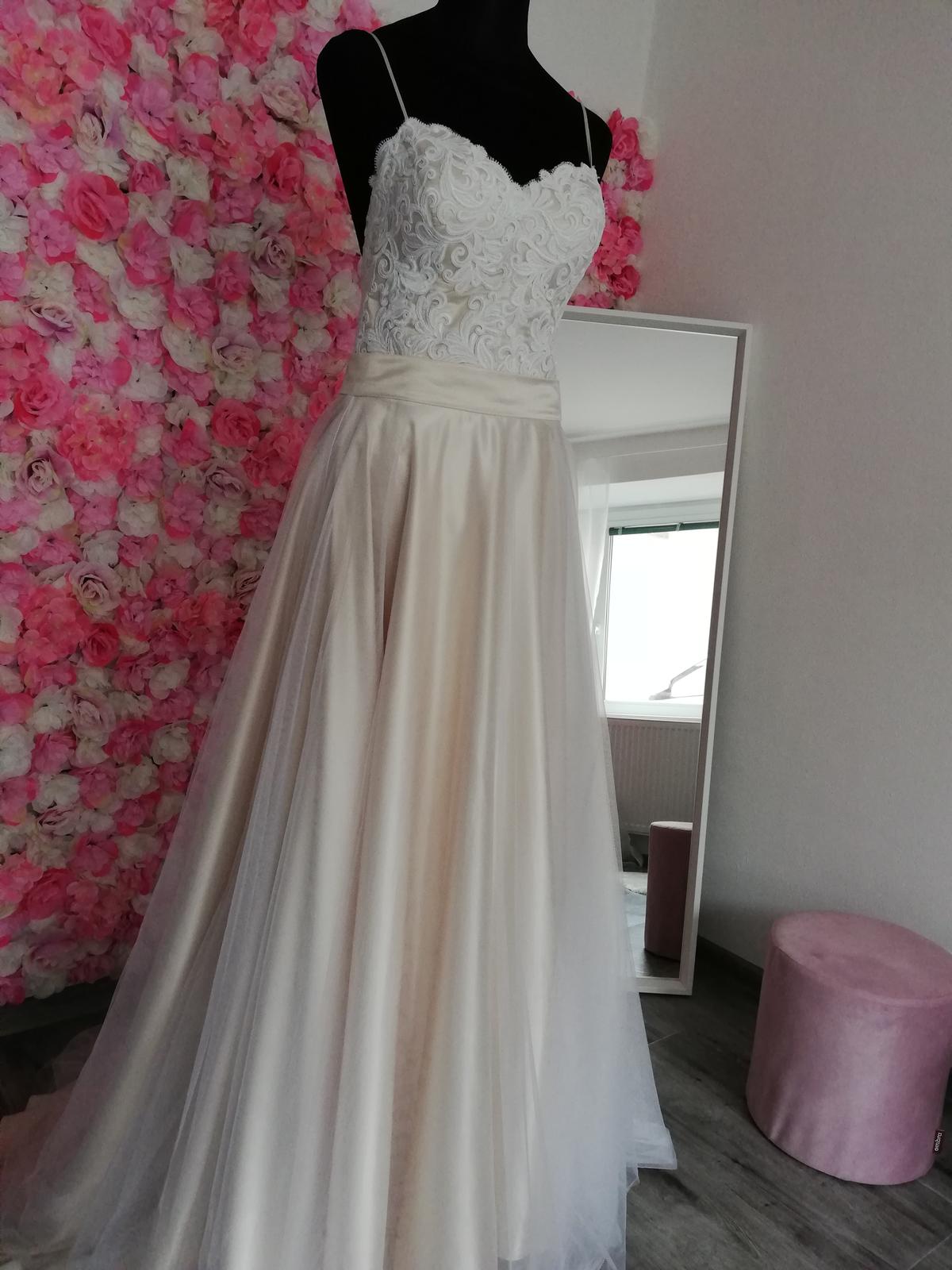 Nádherné originální svatební šaty - body + tylová sukně - Obrázek č. 1