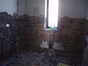 8.3.2010 v koupelně je udělaný rozvod vody a elektřiny, ale strašný bordel, musíme to z manželem dát do pořádku :-(