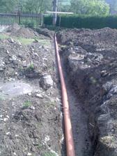 drenáž vyspadovaná, už sa nebojíme návalových dažďov