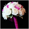just like my bouquet but mine has pink roses and diamontes down the stem
