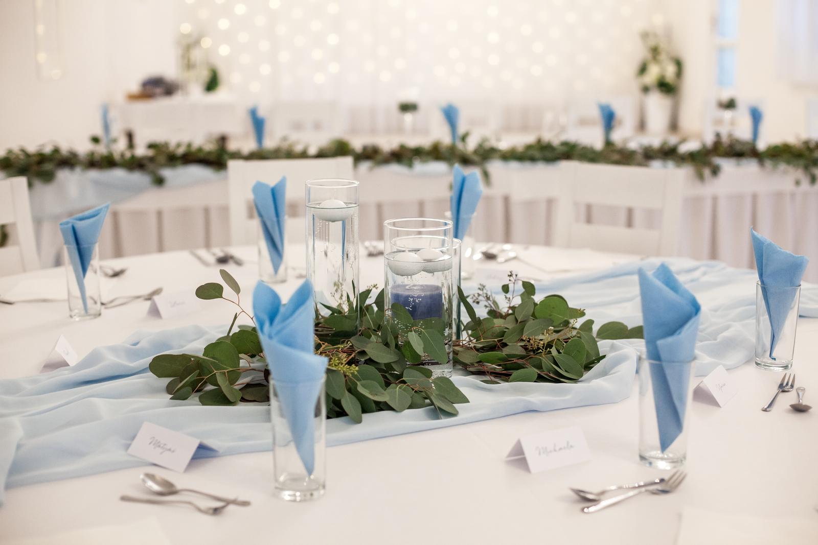 Svatební dekorace na stůl - Obrázek č. 1