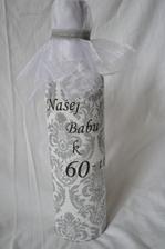 elegantná narodeninová alkoholova fľaša k 60tym narodeninám