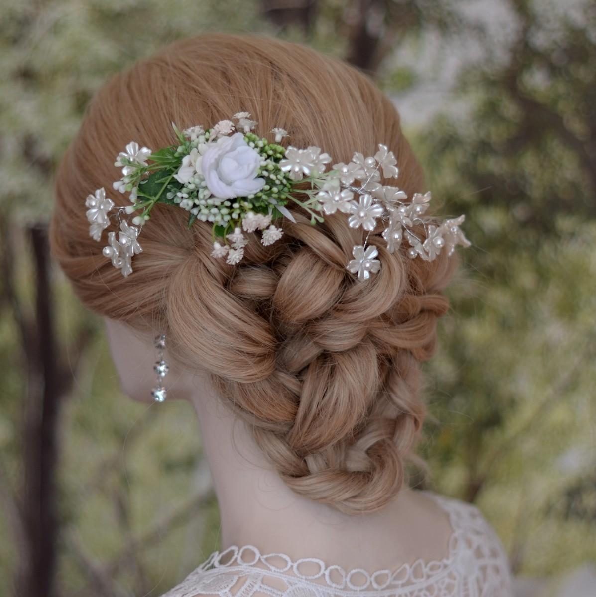 Něžné svatební ozdoby do vlasů - https://www.kultdesign.cz/666design-cz/eshop/29-1-SPONY-A-HREBINKY-DO-VLASU