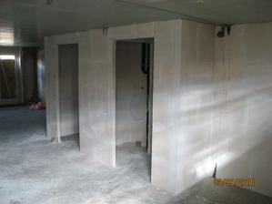 Budouci wc, vchod do chodby