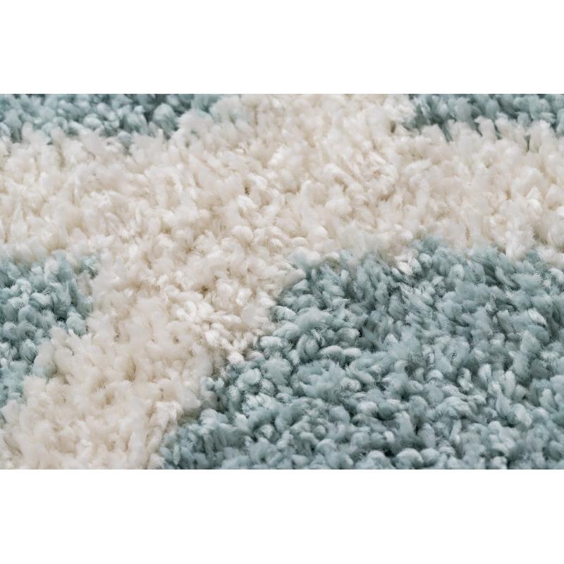 Moderný shaggy koberec modrý - Obrázok č. 3