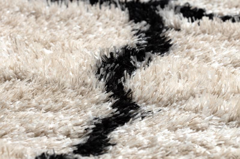 Čierny/biely shaggy koberec - Obrázok č. 4
