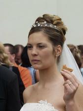 A protože jsem měla velký hlad, hned jsem odchytla rozdávače perníčků a s chutí jsem ho snědla
