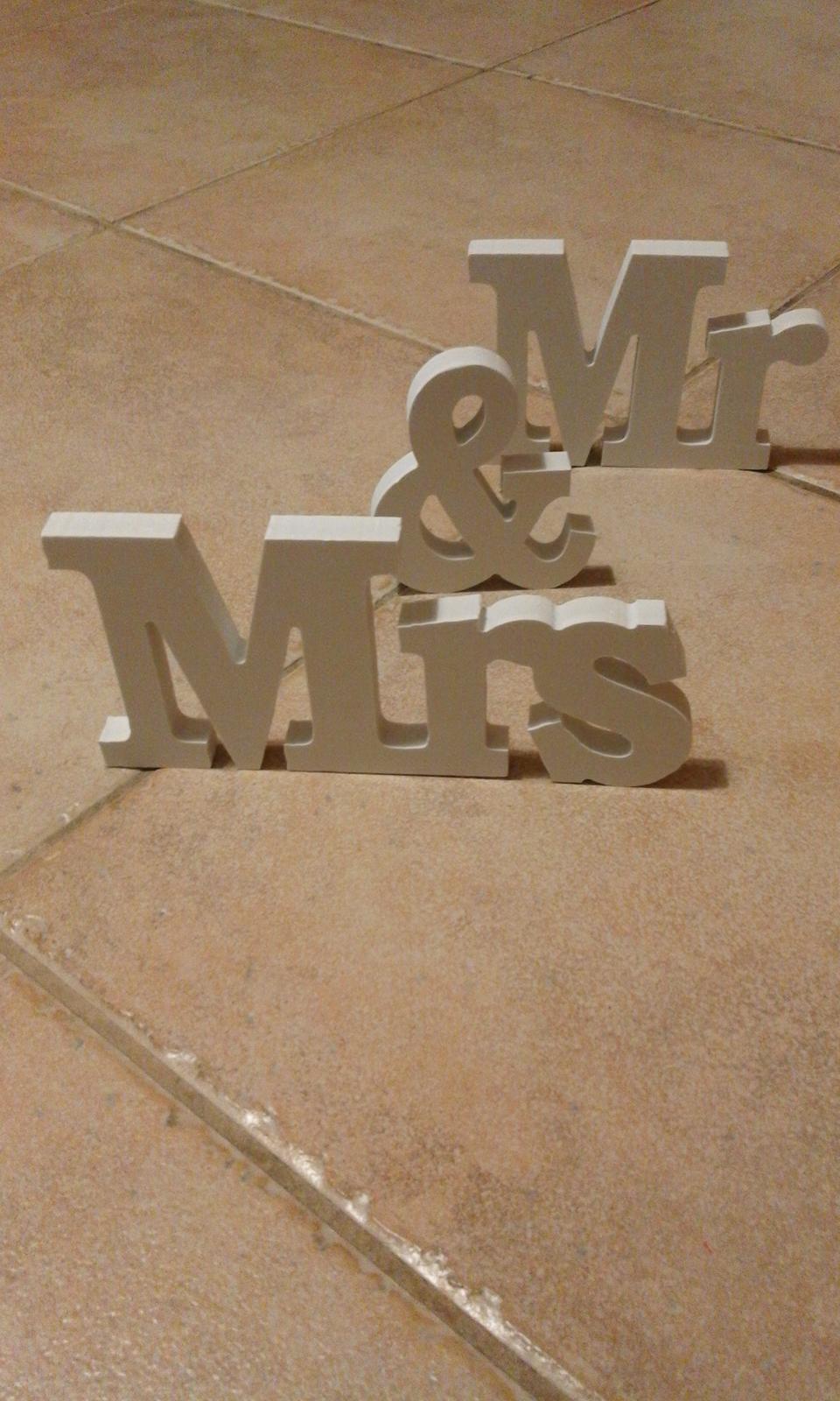 písmena Mr & Mrs  - Obrázek č. 4