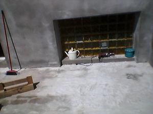 Nový beton na terase