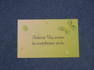poznání ke svatebnímu stolu