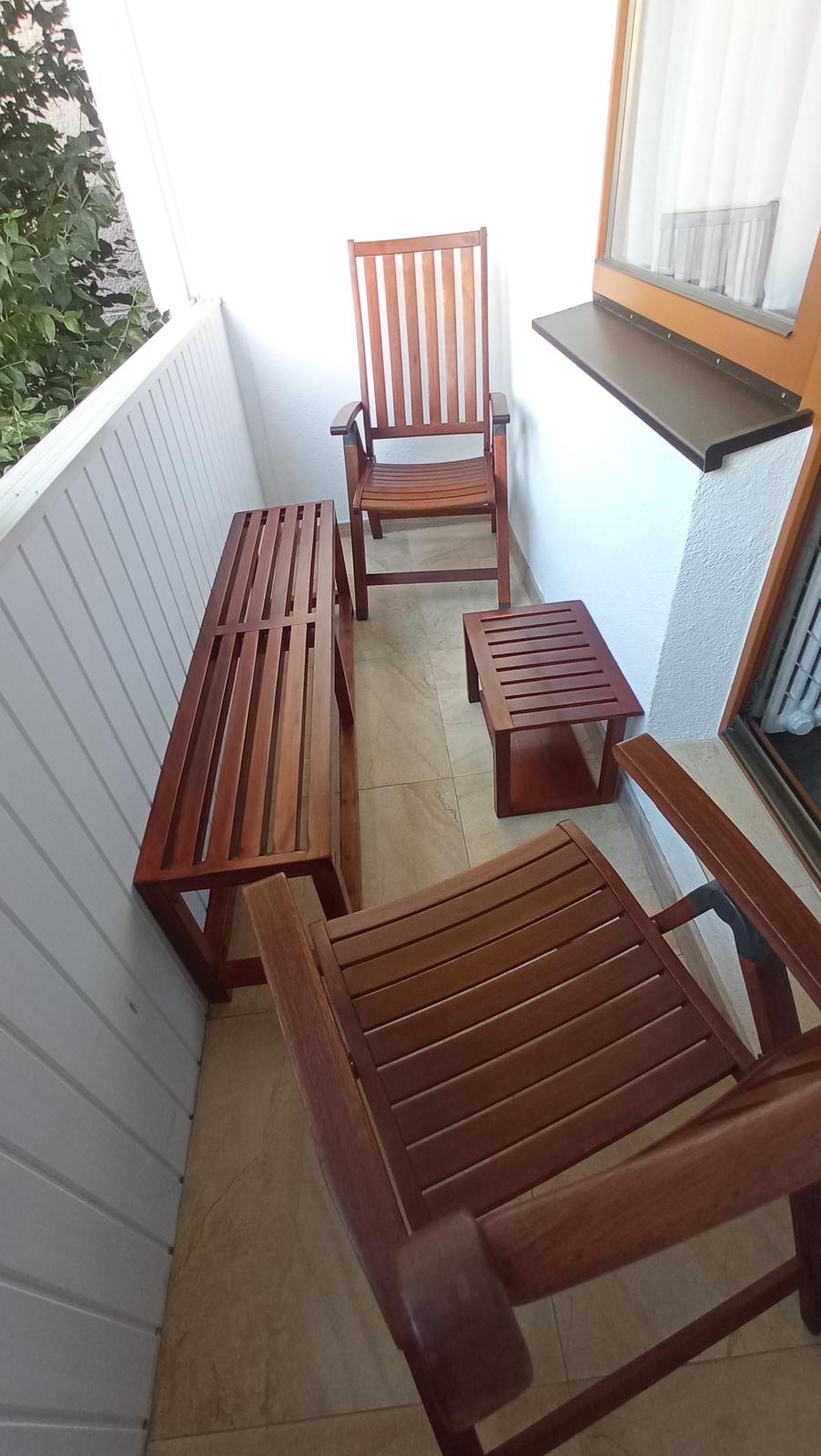 stolička lavička lavica záhradný nábytok balkón terasa - Obrázok č. 1