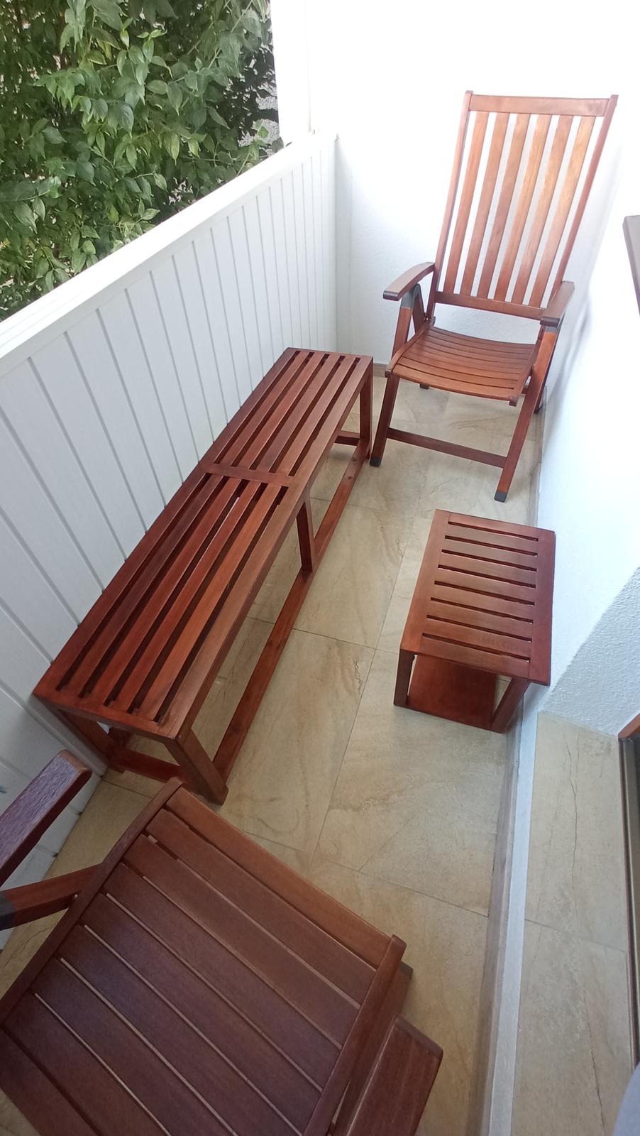 stolička lavička lavica záhradný nábytok balkón terasa - Obrázok č. 2