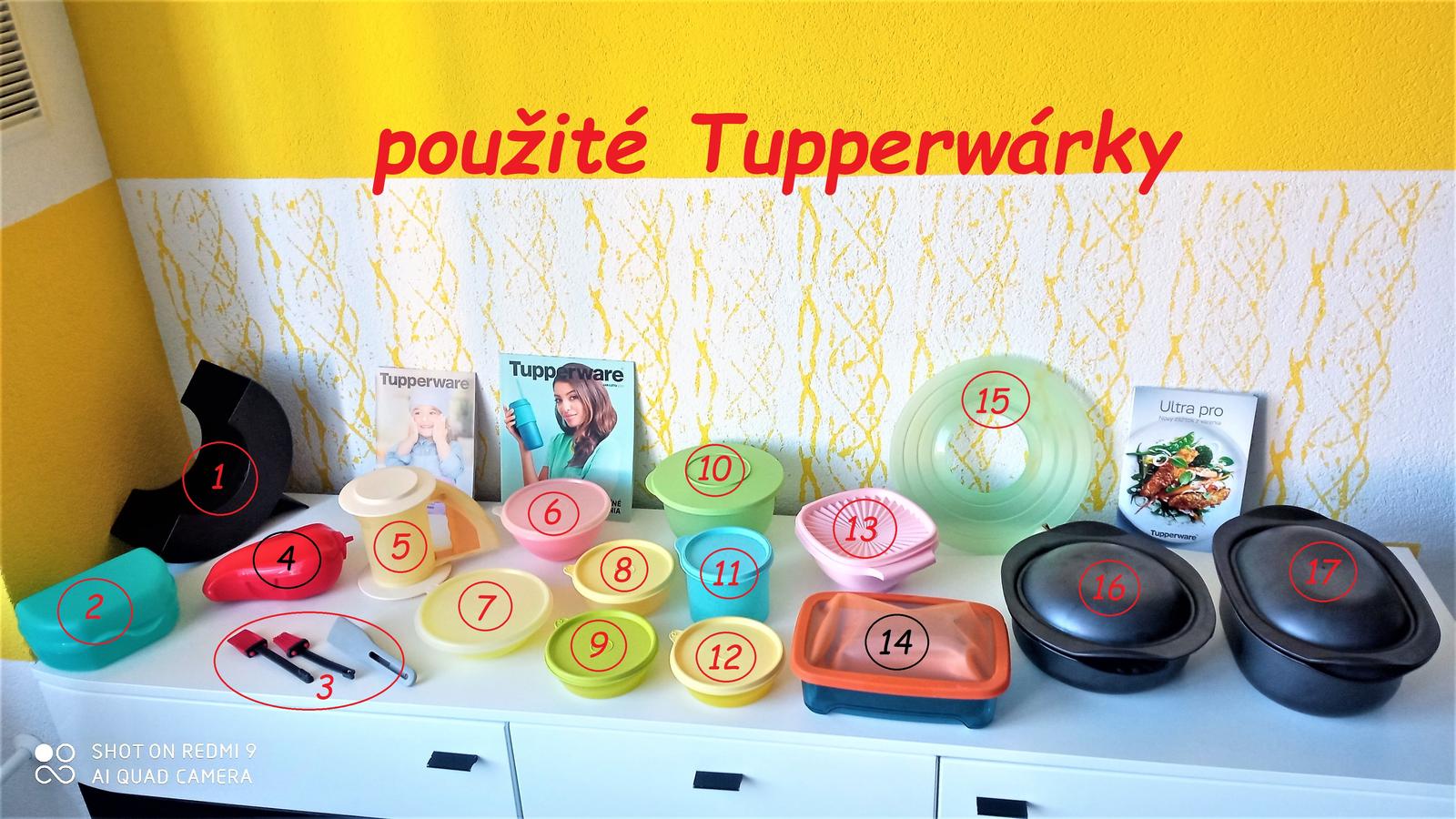 Tupperware použité misky - Obrázok č. 1