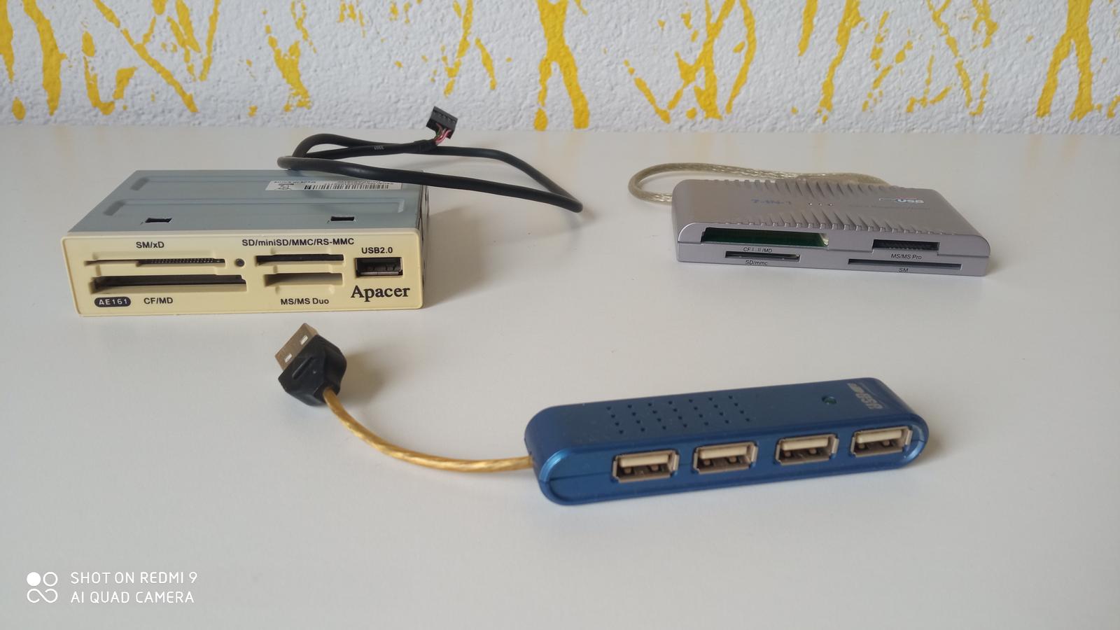 USB hub a flash multi card - Obrázok č. 1