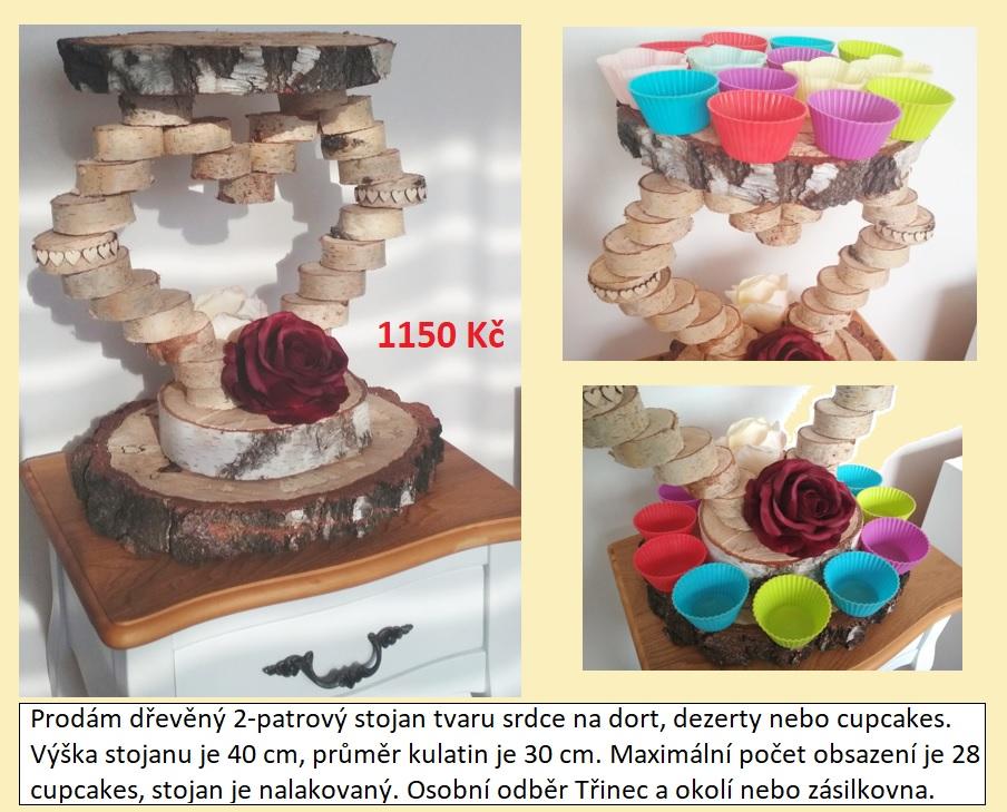 Dřevěné stojany na dort nebo cupcakes - Obrázek č. 2