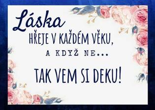 Cedulka k dekám