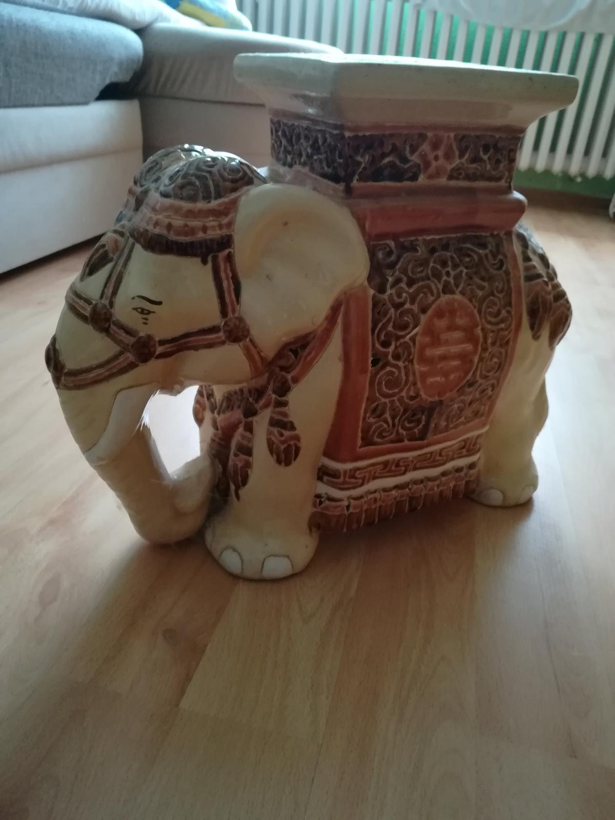 keramický slon - Obrázok č. 1