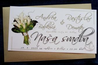 naše svadobné oznámko