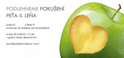 jen s jinou barvu jablka, tak jsem si musela trošku pohrát