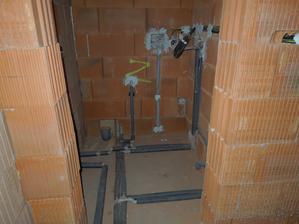 vodársko-elektrikárska spleť vo WC s kotlom