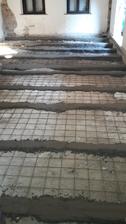 nový základný podkladový beton s výstužou v celom dome