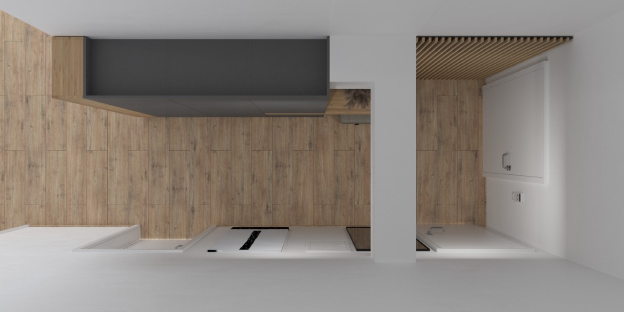 Grafické návrhy interiér 2021 - Grafický návrh vstupnej chodby v bytovom dome v BB - obr.5