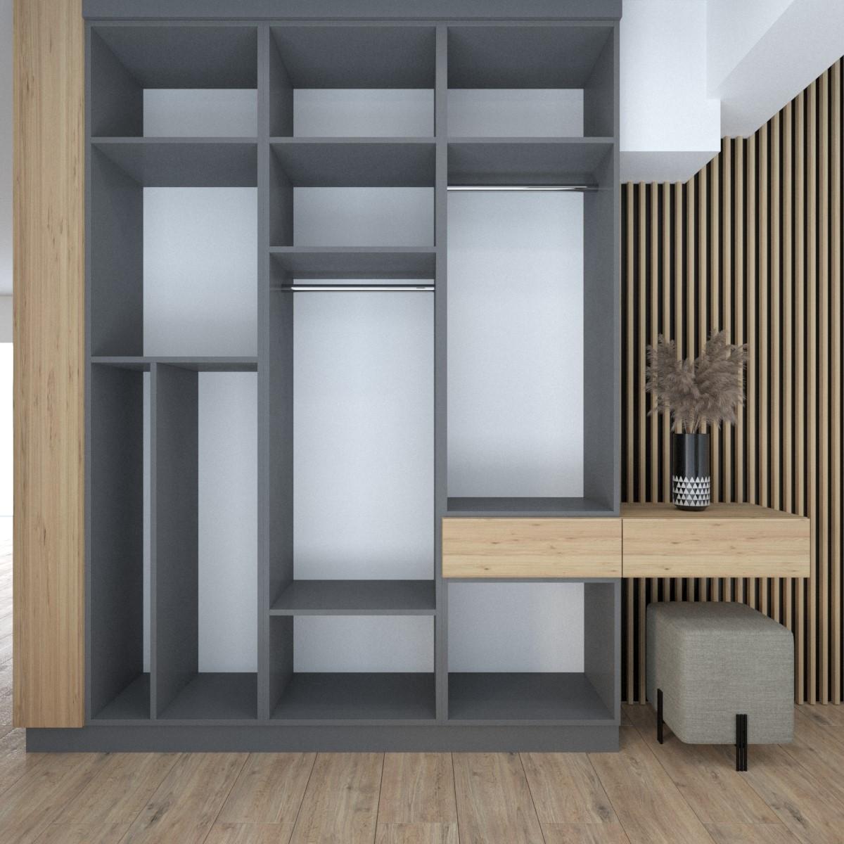 Grafické návrhy interiér 2021 - Grafický návrh vstupnej chodby v bytovom dome v BB - obr.3