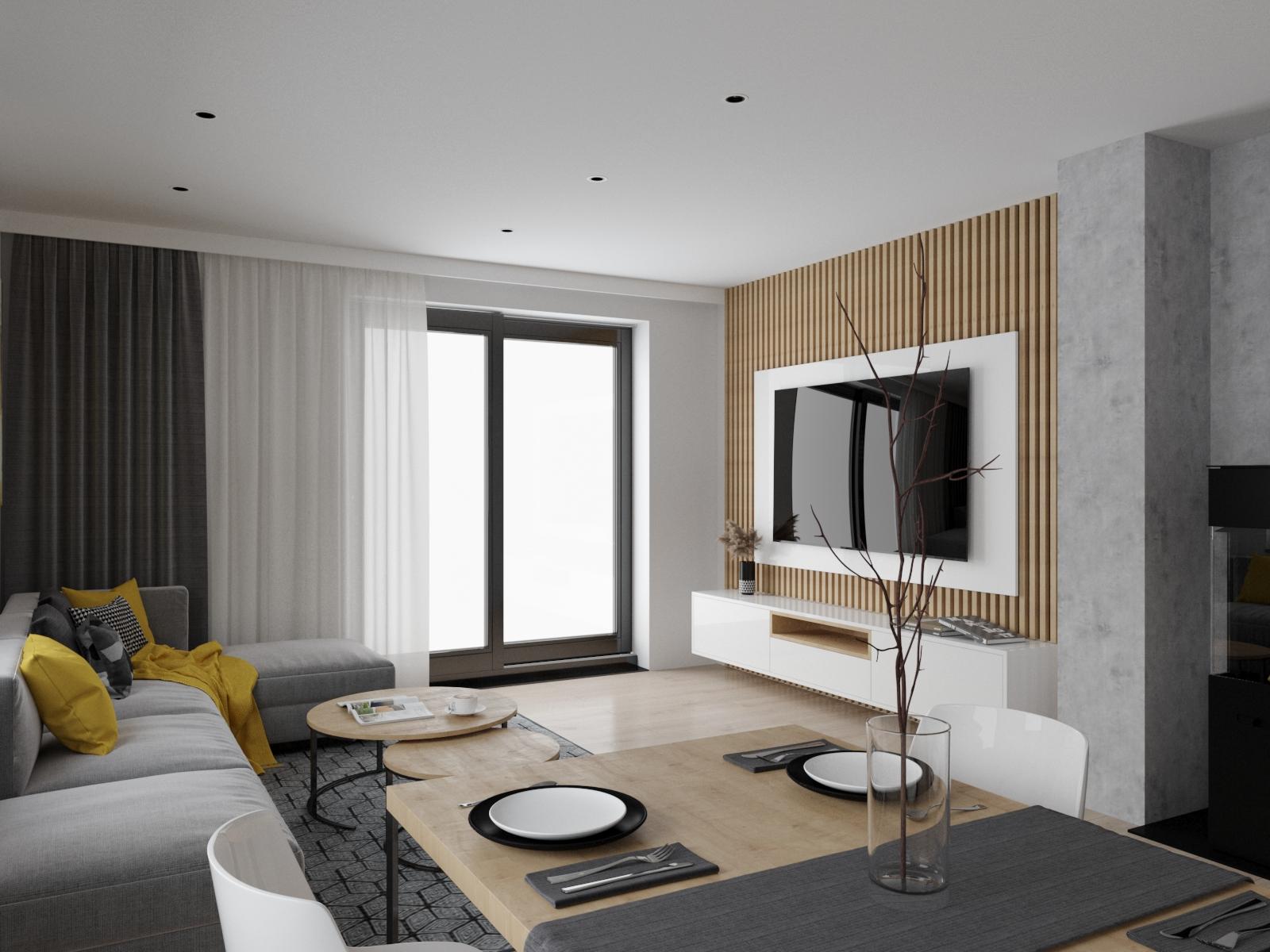 Grafické návrhy kuchynských liniek 2021 - Grafický návrh kuchyne spojenej s obývačkou v rodinnom dome-obr.6
