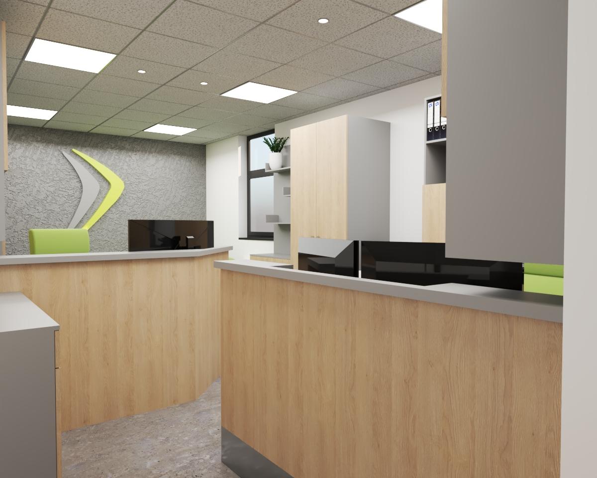 Grafické návrhy interiér 2021 - Grafický návrh kancelárskych priestorov vo Zvolene - obr.1