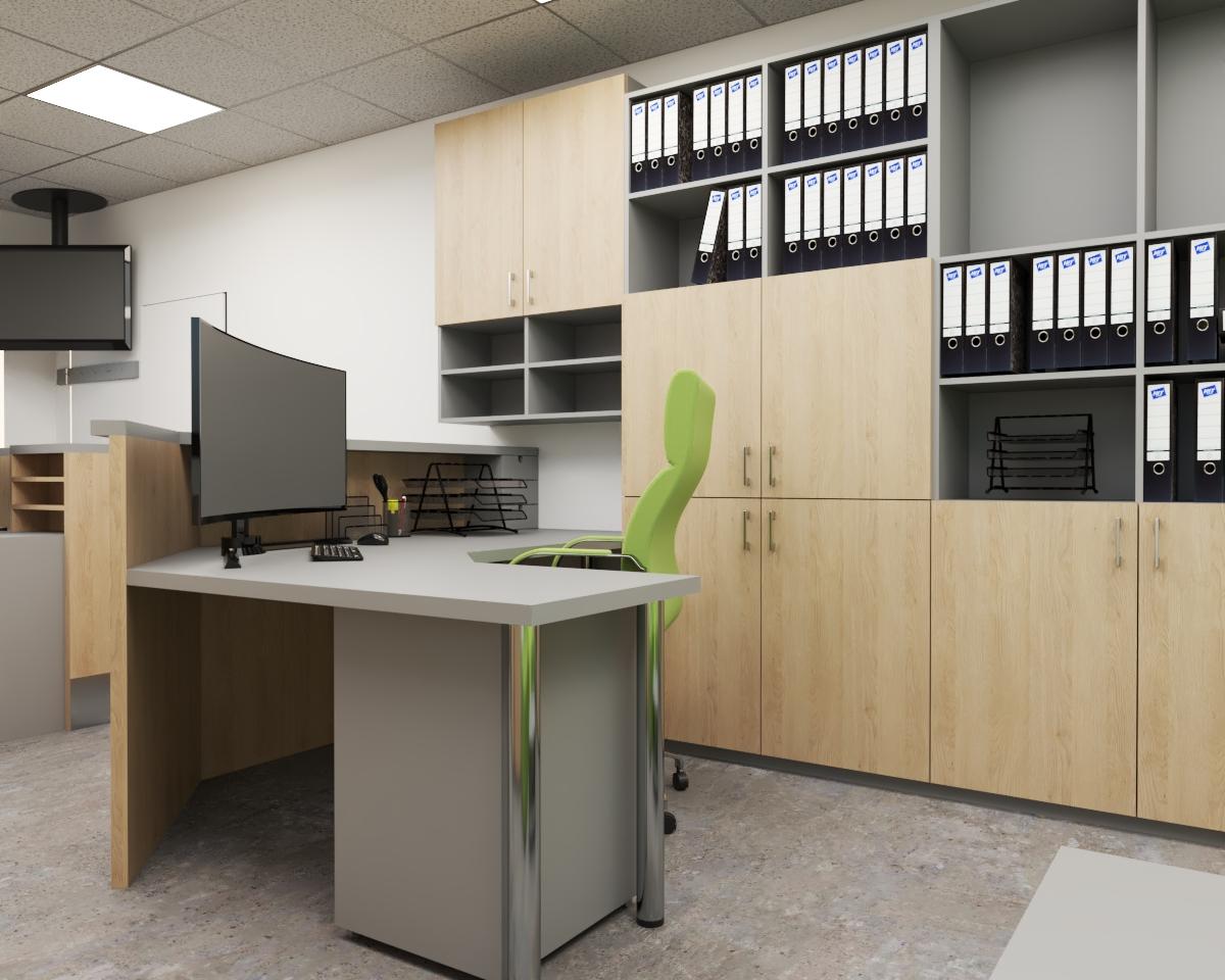 Grafické návrhy interiér 2021 - Grafický návrh kancelárskych priestorov vo Zvolene - obr.6