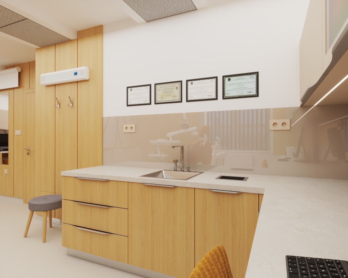Grafické návrhy interiér 2022 - Grafický návrh zubnej ambulancie v Banskej Bystrici - obr.5