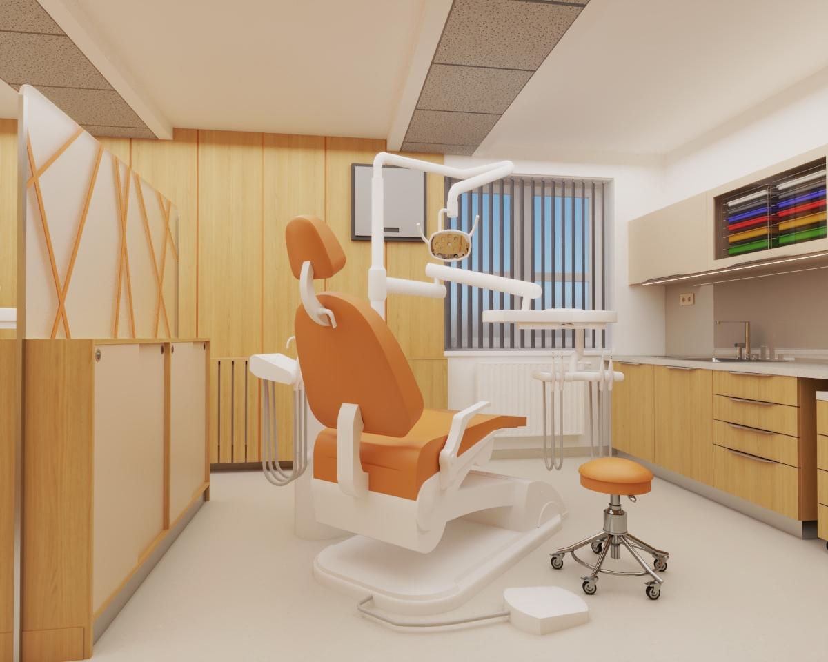 Grafické návrhy interiér 2022 - Grafický návrh zubnej ambulancie v Banskej Bystrici - obr.1