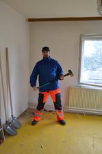 Náš najšikovnejší pracant.Vďaka nemu začalo tempo "vražedné" :-)