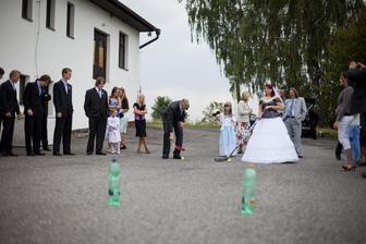 skvělá zábava - slalom -vyhrála jsem :)