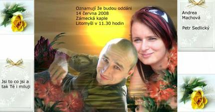 Návrh na svatební oznámení