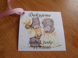 ďakovné kartičky na výslužky