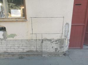 zameranie otvoru pre skrinku elektromeru a plynomeru