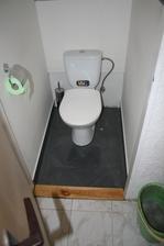 Druhá fáza- Obklad a dlažba WC hotove uz aj s novym prahom