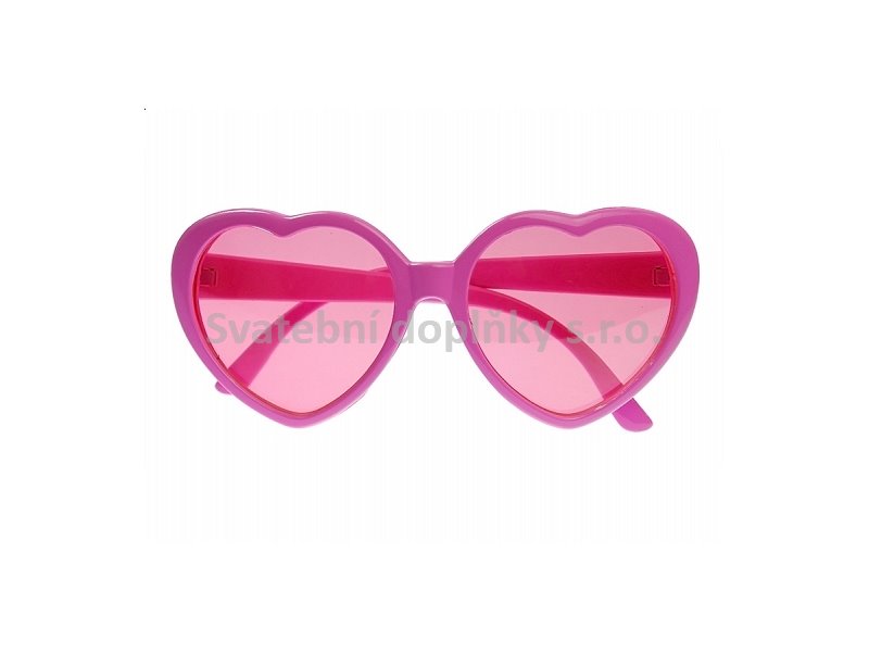 Brýle srdíčka růžové - Obrázek č. 1