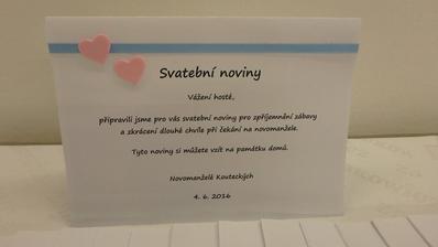 svatební noviny