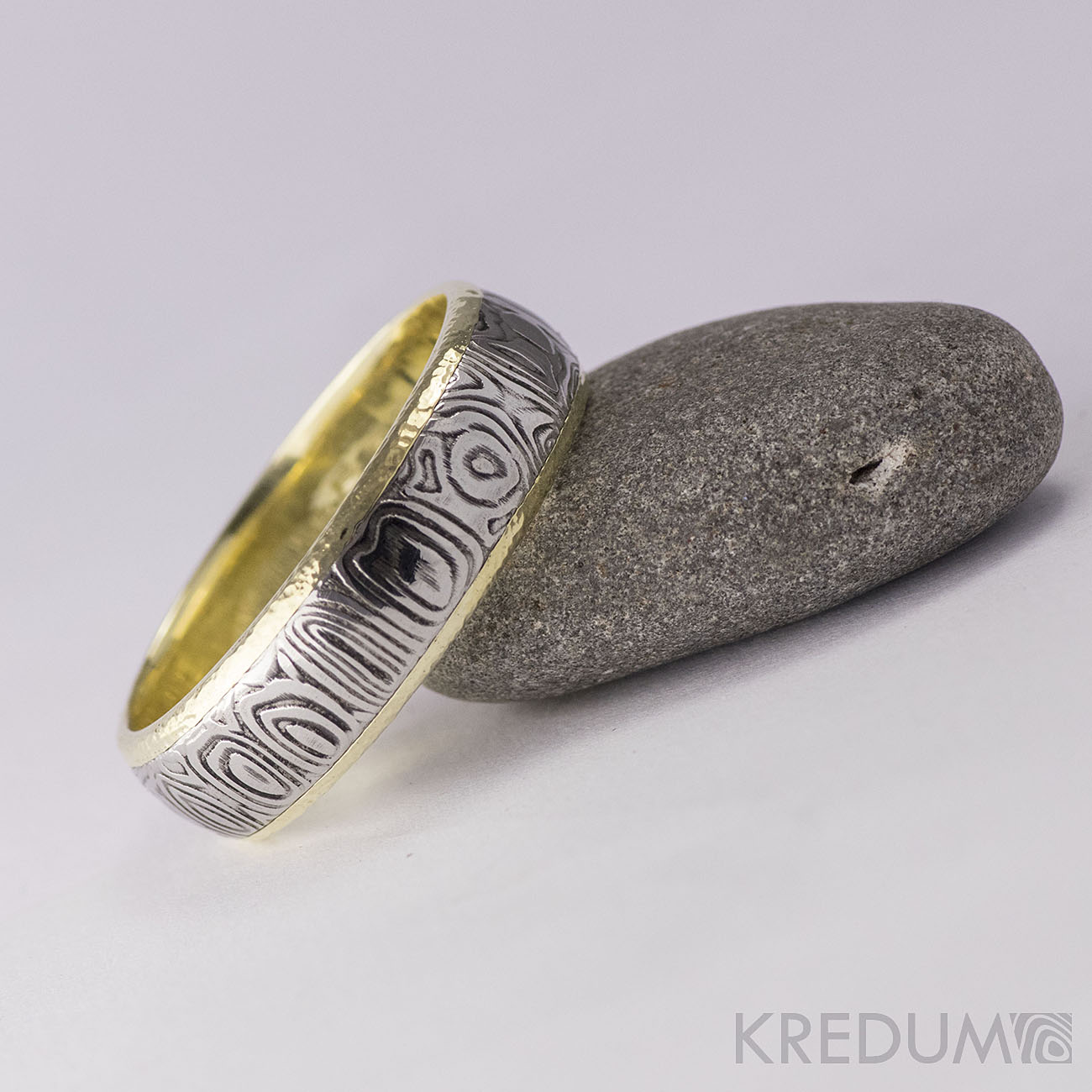 Pár nových prstenů v kombinaci damasteel a zlato, bílé zlato či stříbro - Obrázek č. 8
