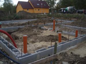 Tady bude technická místnost a malá koupelna