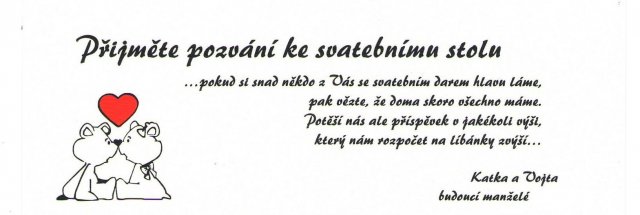 pozvánka ke stolu
