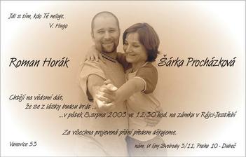 a něčím podobným to oznámíme do světa