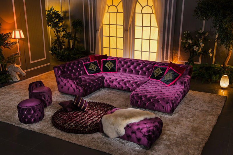 Luxusní sedačka Nayomi Purple 327 x 185 cm - Obrázek č. 1