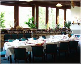 za spatneho pocasi v restauraci bei Schlechtwetter im Restaurant