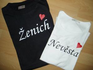 naše trička zepředu