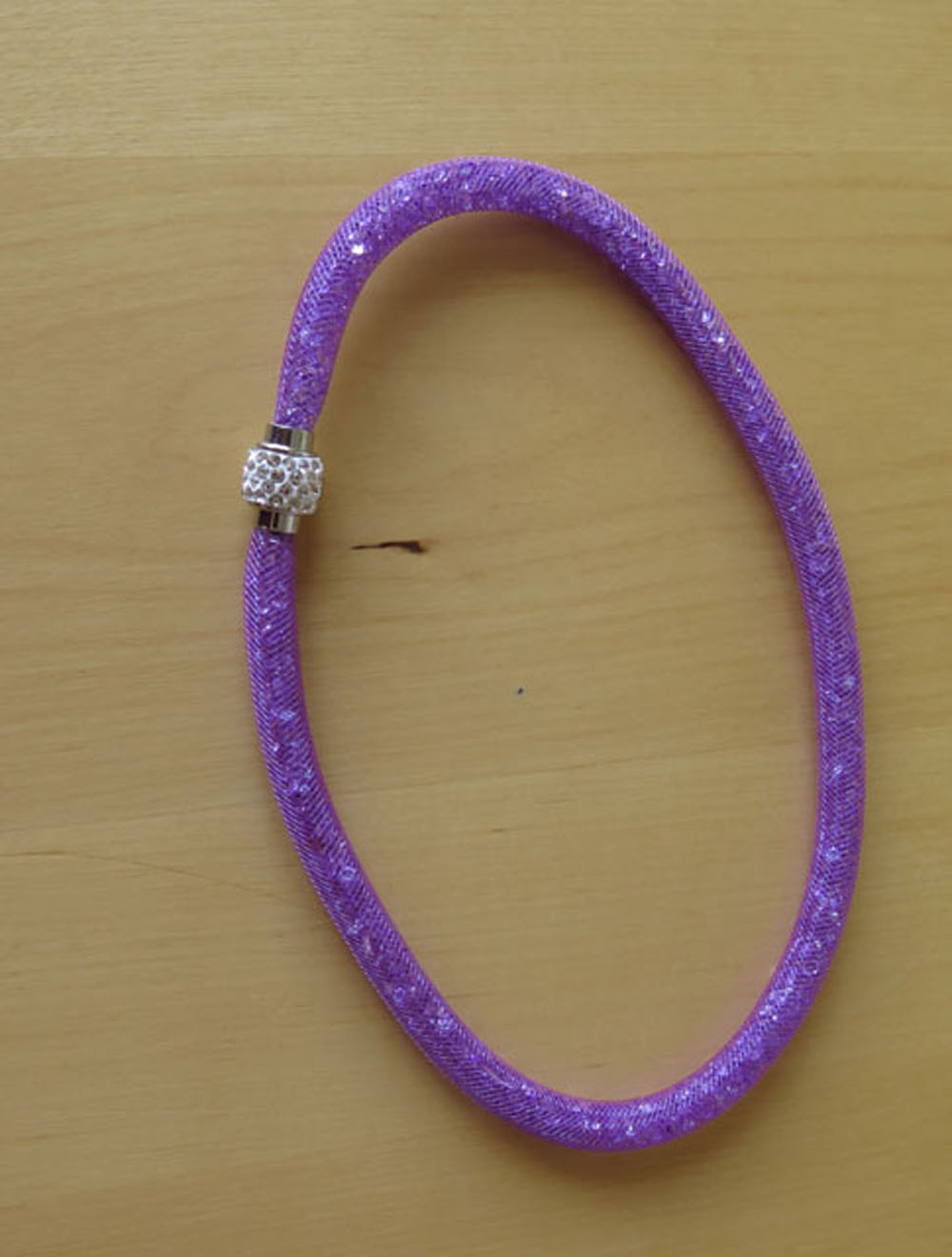 fialový kamínkový náhrdelník - Obrázek č. 1